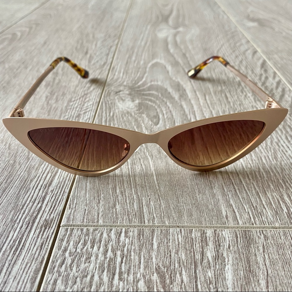 DIFF RAE MATTE GOLD TORTOISE WOMEN SUNGLASSES